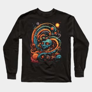 Psychodelic Thunderstorm Long Sleeve T-Shirt